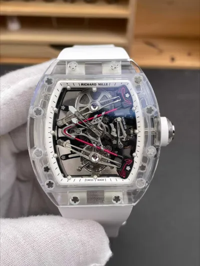 RM 38-02 Tourbillon Bubba Watson — White luxury design, advanced tourbillon movement, and Swiss 1:1 grade(pre-order)_img_2