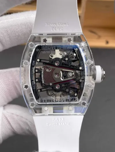 RM 38-02 Tourbillon Bubba Watson — White luxury design, advanced tourbillon movement, and Swiss 1:1 grade(pre-order)_img_3