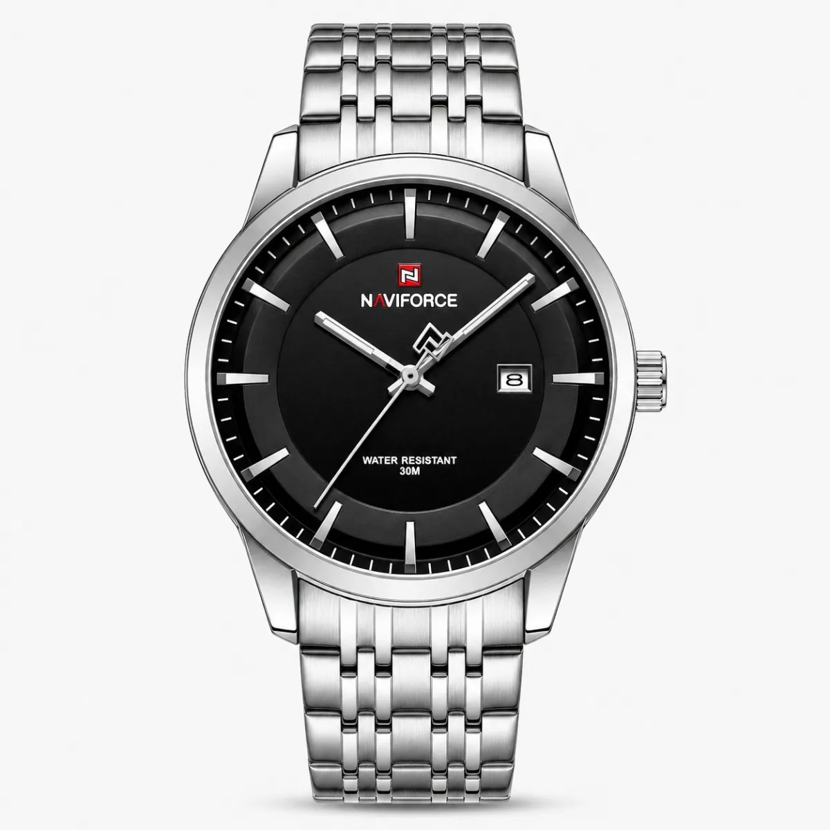 Naviforce 9228 For Man (Silver Black)