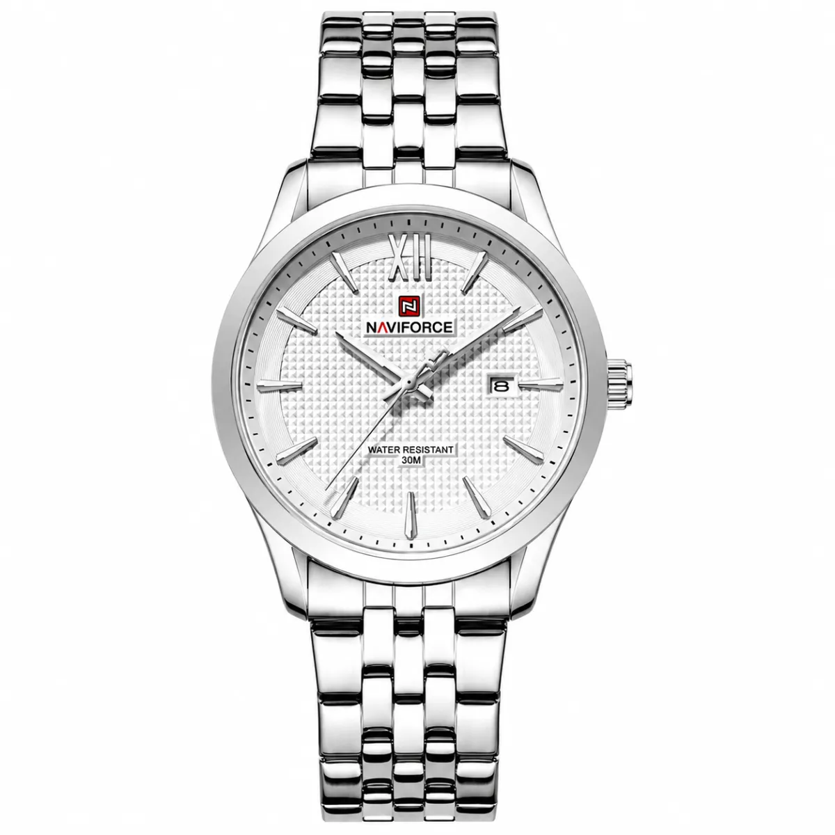 Naviforce 9255 For Men (Silver)