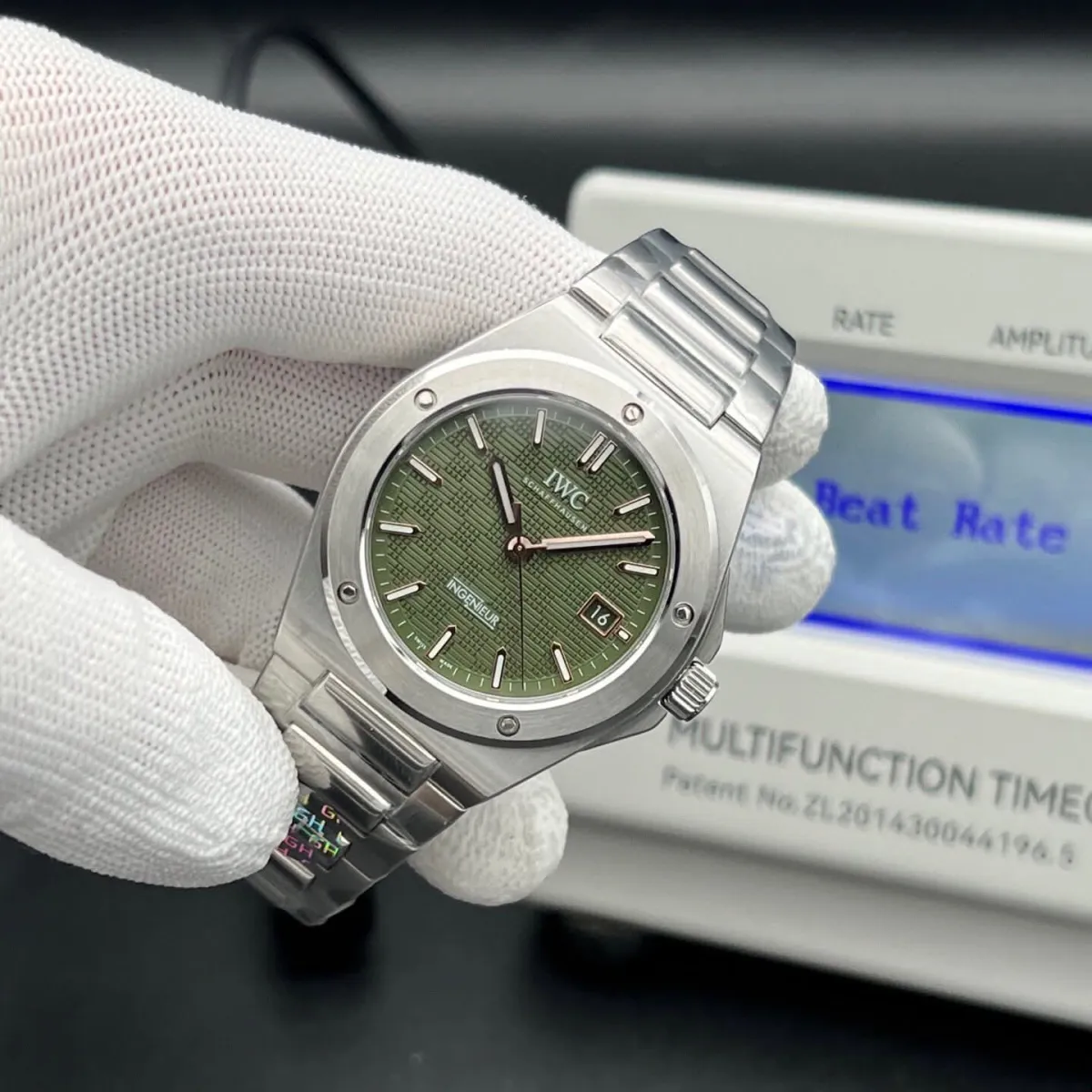 IWC Ingenieur Automatic40mm Stainless Steel Watch, Specifically The Green Dial"Sonny Hayes Edition" Inspired By The Film F1 Swiss 1:1 Grade (Pre-Order)