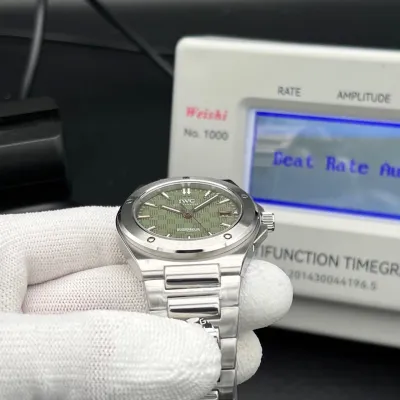 IWC Ingenieur Automatic40mm Stainless Steel Watch, Specifically The Green Dial"Sonny Hayes Edition" Inspired By The Film F1 Swiss 1:1 Grade (Pre-Order)_img_4
