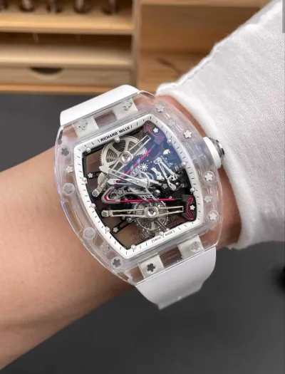 RM 38-02 Tourbillon Bubba Watson — White luxury design, advanced tourbillon movement, and Swiss 1:1 grade(pre-order)_img_5
