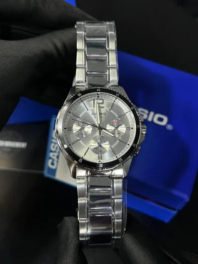 Casio Enticer Multifunction Silver Chain Watch MTP-1374D-7AVDF_img_4