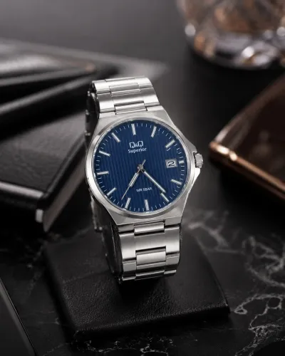 Q&Q Superior S21A-003Y Blue Dial Stainless Steel Men’s Watch_img_3
