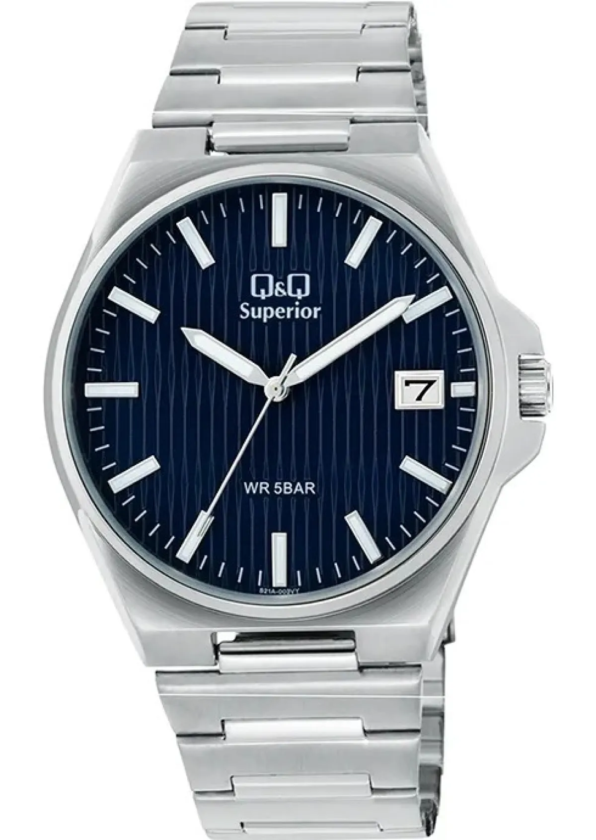 Q&Q Superior S21A-003Y Blue Dial Stainless Steel Men’s Watch