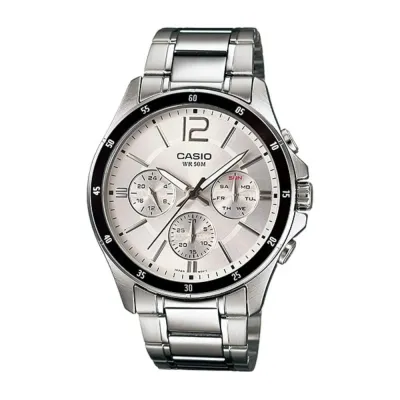 Casio Enticer Multifunction Silver Chain Watch MTP-1374D-7AVDF_img_0