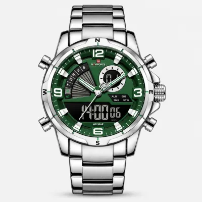 Naviforce 9257 For Men (Silver Green)_img_0