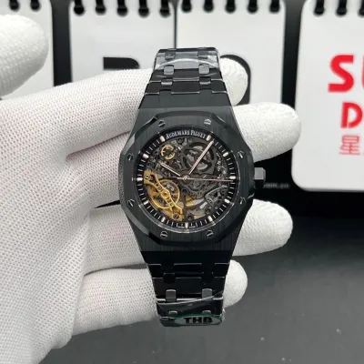 Audemars Piguet Royal OakDouble Balance Wheel Openworked, Reference15407ST.0O.122OST.01 Swiss1:1 Grade_img_0