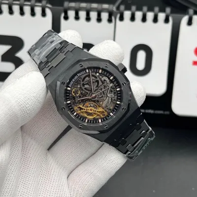 Audemars Piguet Royal OakDouble Balance Wheel Openworked, Reference15407ST.0O.122OST.01 Swiss1:1 Grade_img_1