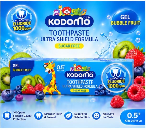 Kodomo Kids Toothpaste – Fun Flavors, Stronger Smiles!