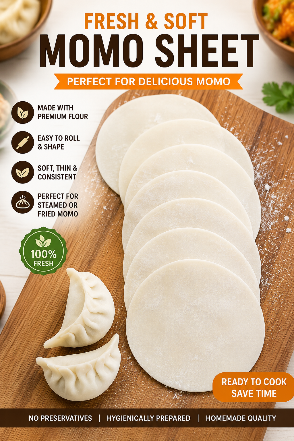 Momo Sheet - 25pcs