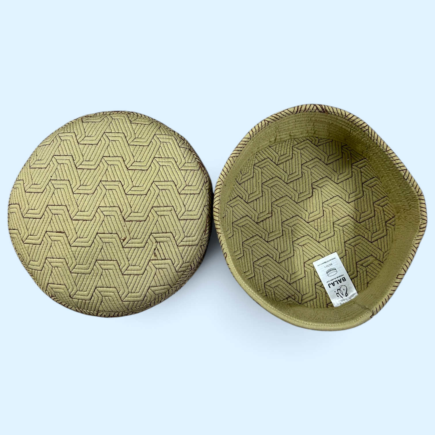 Original Pakistan Imported Geometric Kufi Cap_img_3