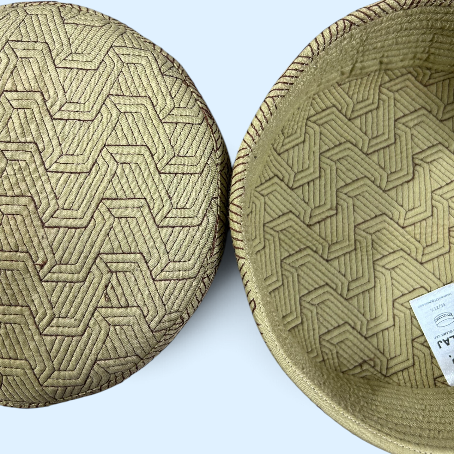 Original Pakistan Imported Geometric Kufi Cap_img_4
