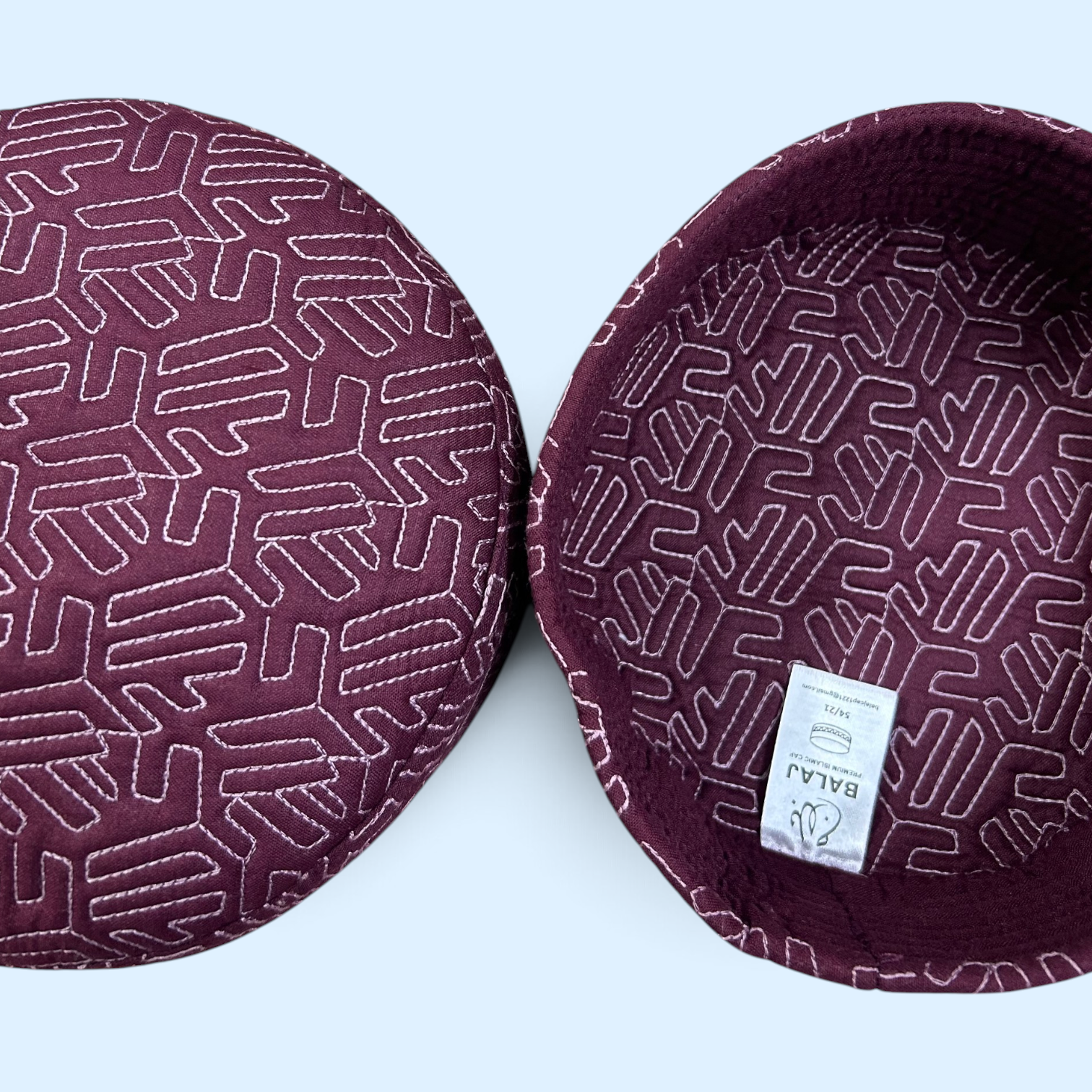 Original Pakistan Imported Geometric Kufi Cap_img_4