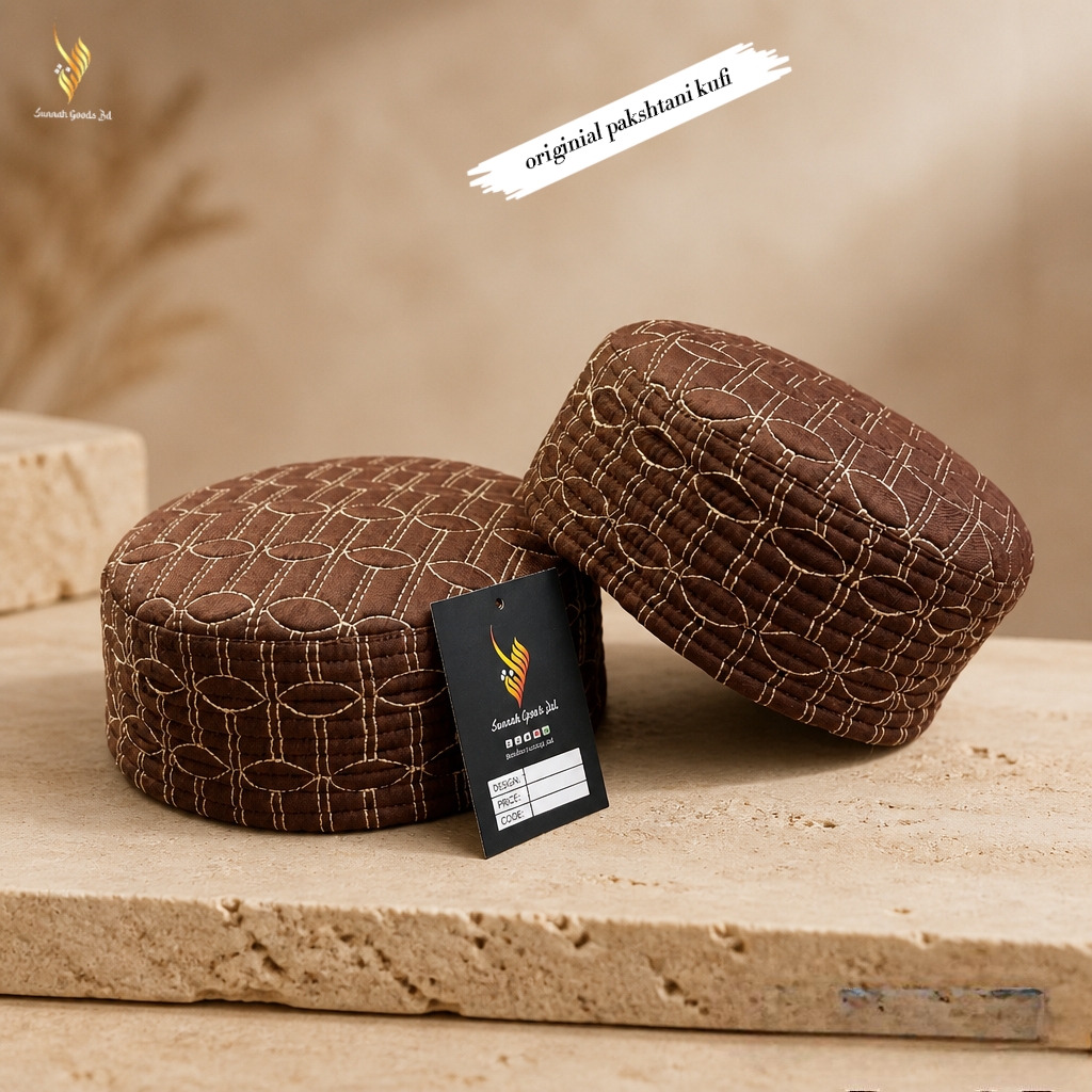 Original Pakistan Imported Geometric Kufi Cap