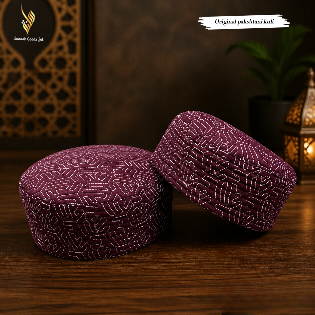 Original Pakistan Imported Geometric Kufi Cap