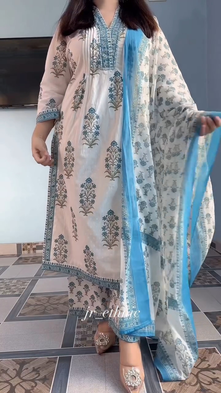 রেডিমেড সুতি থ্রি পিস 🌼 - Image 5