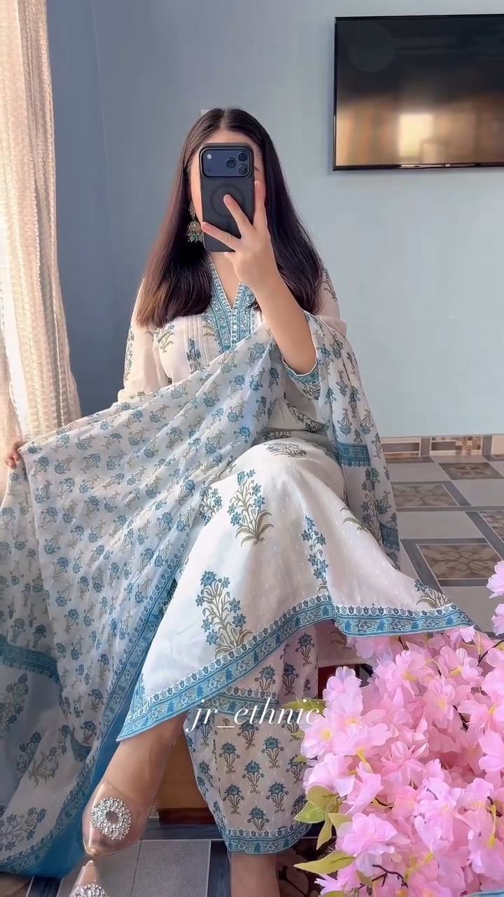 রেডিমেড সুতি থ্রি পিস 🌼 - Image 6
