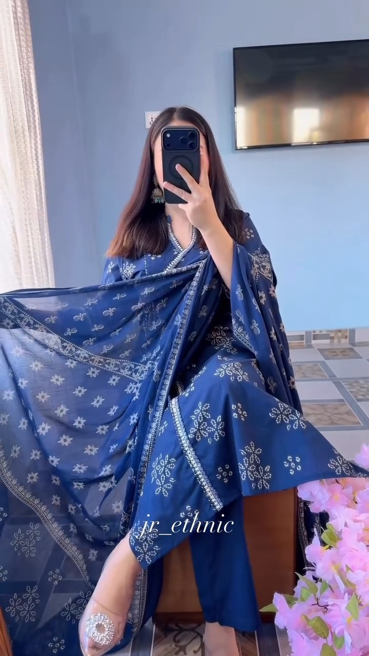 রেডিমেড সুতি থ্রি পিস 🌼 - Image 4