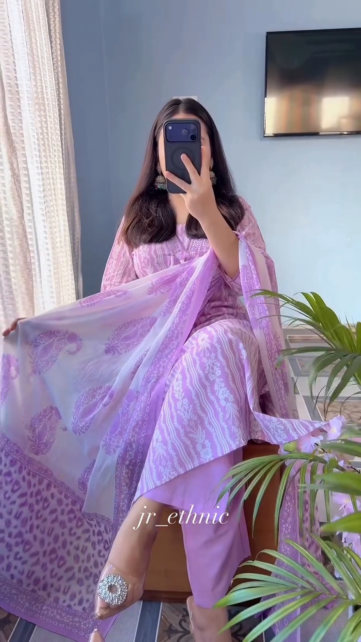 রেডিমেড সুতি থ্রি পিস 🌸 - Image 7