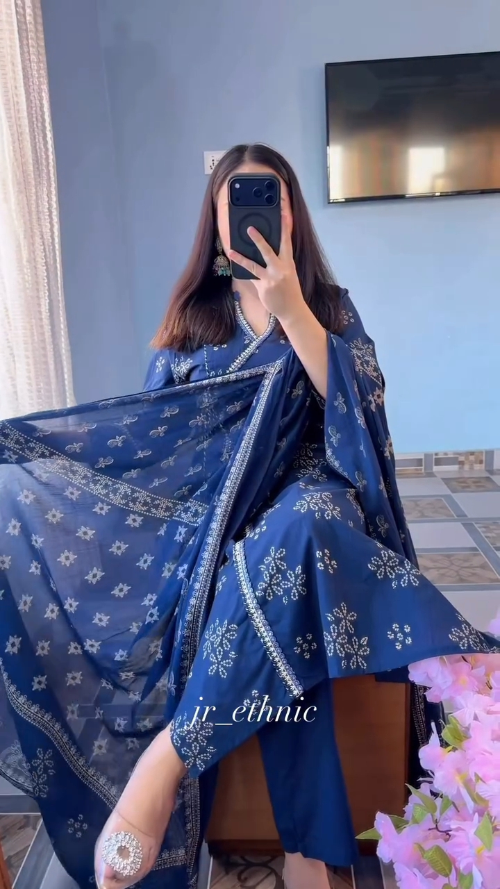 রেডিমেড সুতি থ্রি পিস 🌼 - Image 1