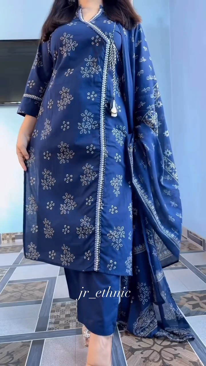 রেডিমেড সুতি থ্রি পিস 🌼 - Image 7