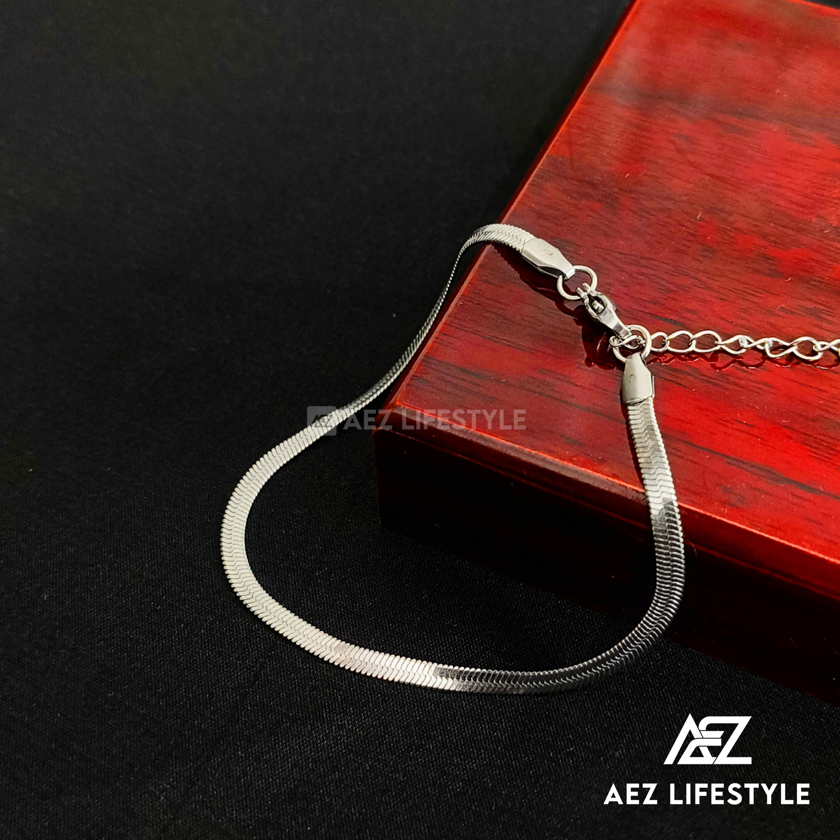Flat Snake Bracelet (Silver Edition)
