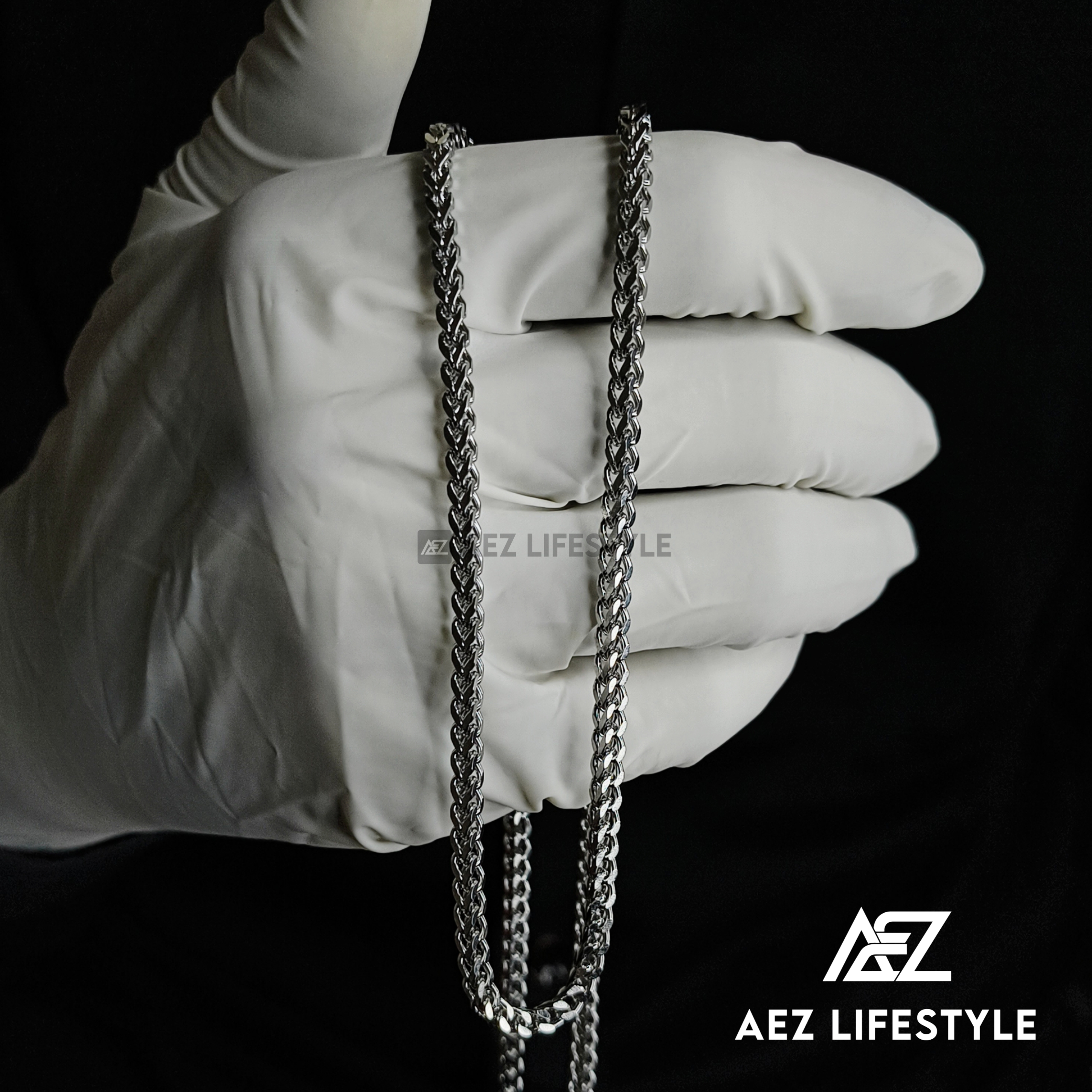 3.5mm Franco Cuban Neck Chain Silver Editon