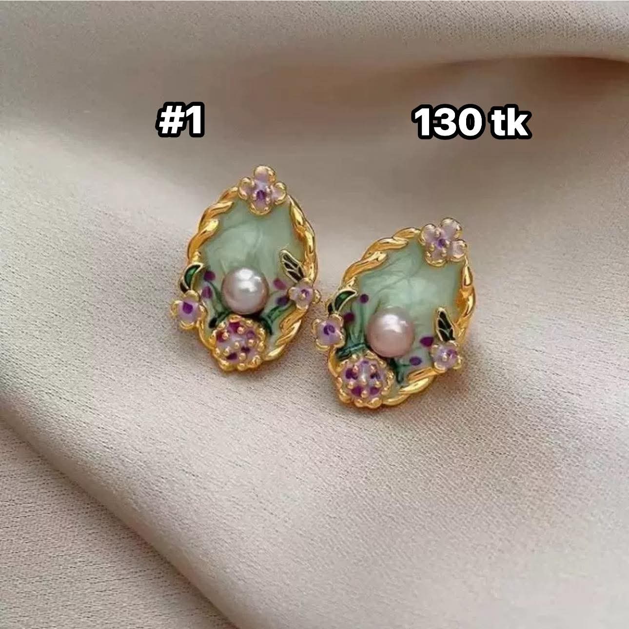 NS5041-Oil Painting Earrings