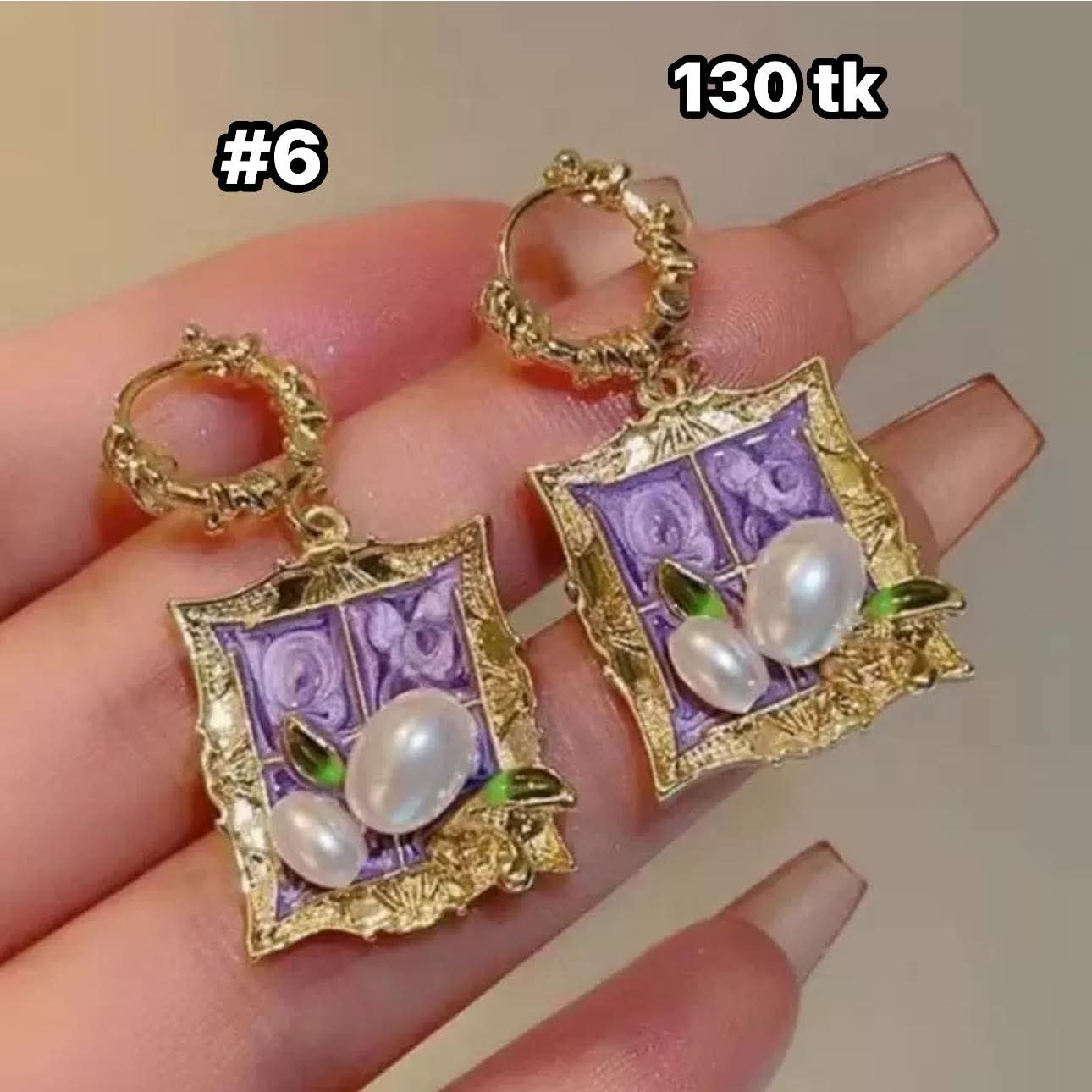 NS5041-Oil Painting Earrings_img_5