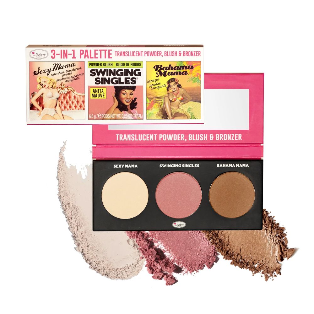 The Balm 3-In-1 Palette – Translucent Powder, Blush & Bronzer