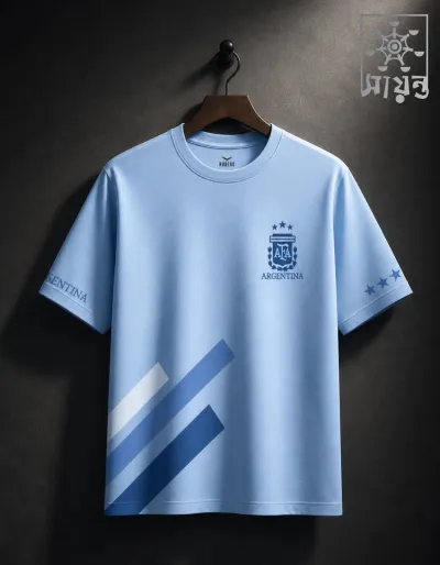 Argentina 2026 World Cup Fan Edition T-shirt V1 (Sayanta - সায়ন্ত Original)_img_0