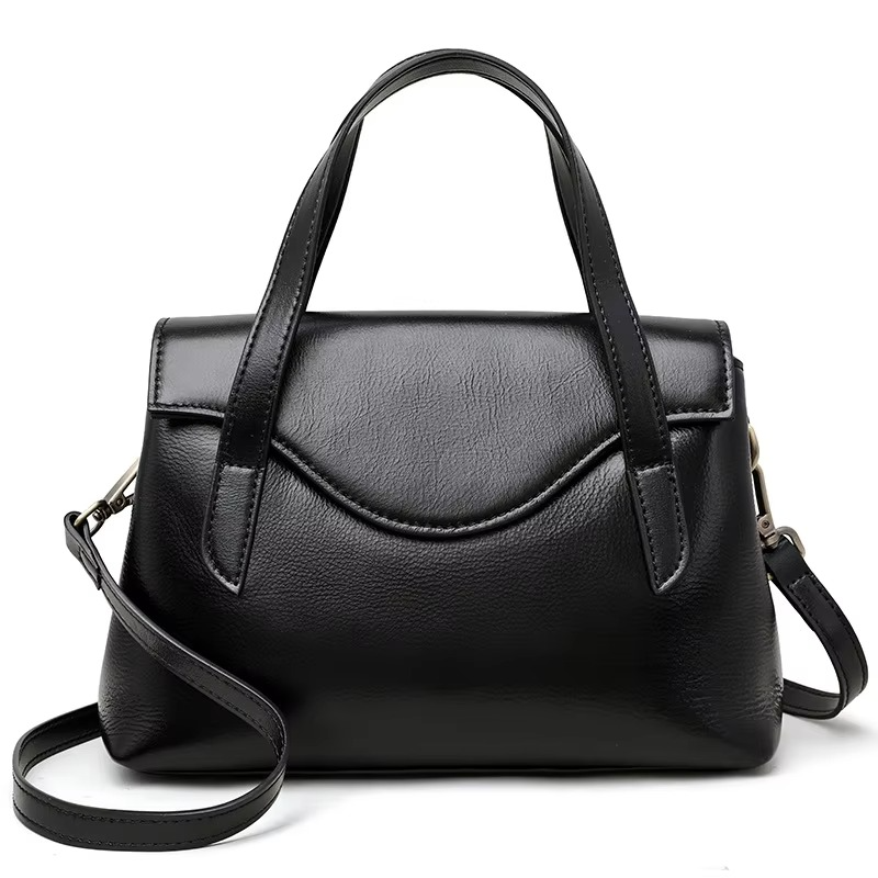 Atmospheric Popular Bag Crossbody Large Capacity Handbag(BLACK)