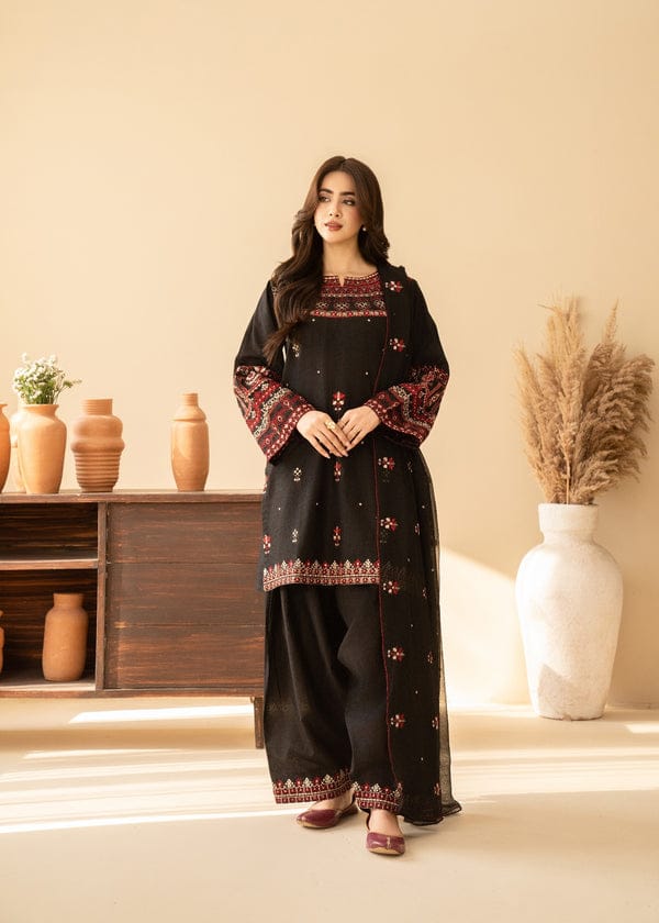 Premium Black Farshi Three Piece Set - Image 6