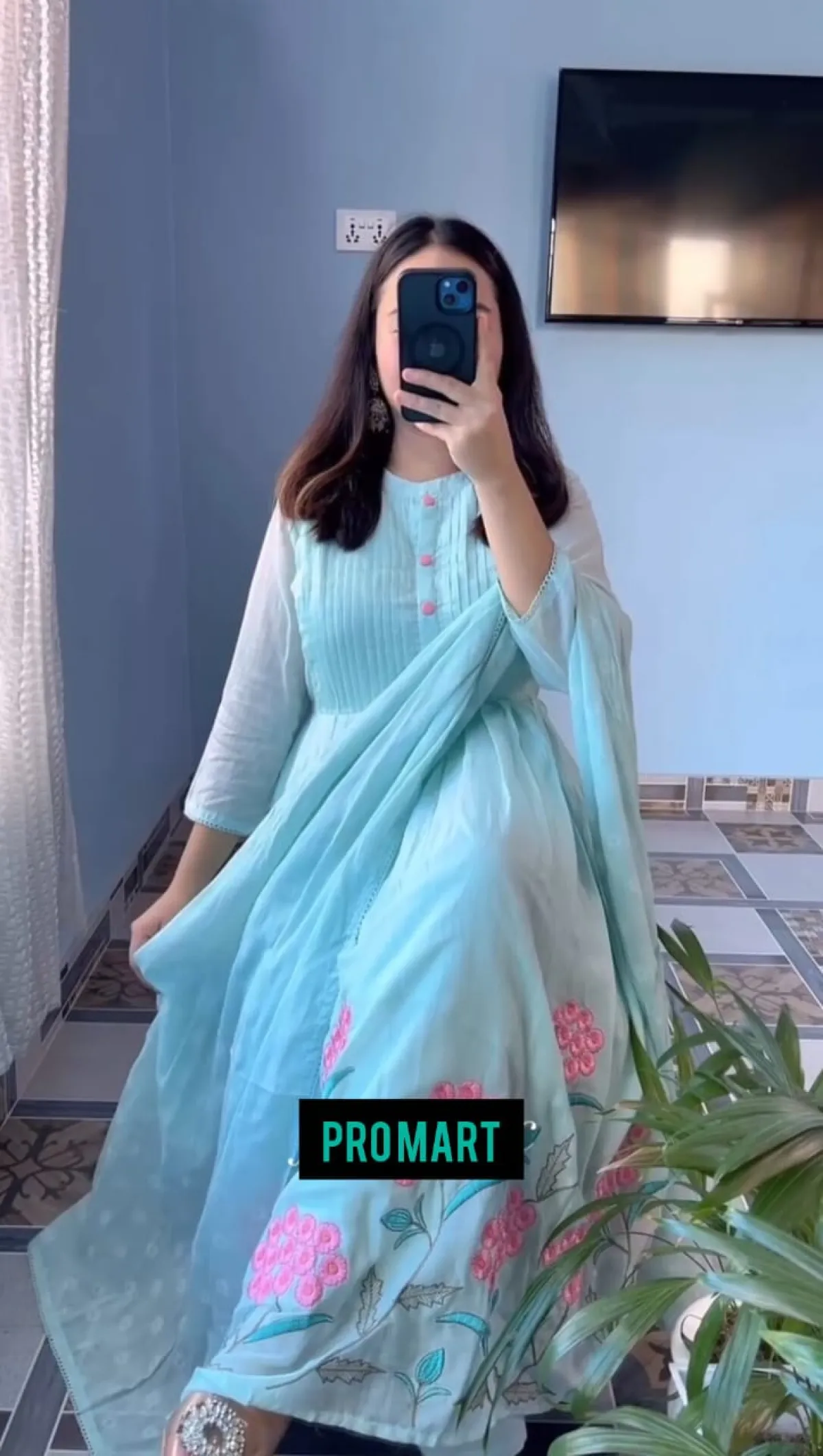 প্রিমিয়াম কোয়ালিটি এম্ভ্রডারি ওয়ার্ক গাউন সেট 🥰 - Image 1
