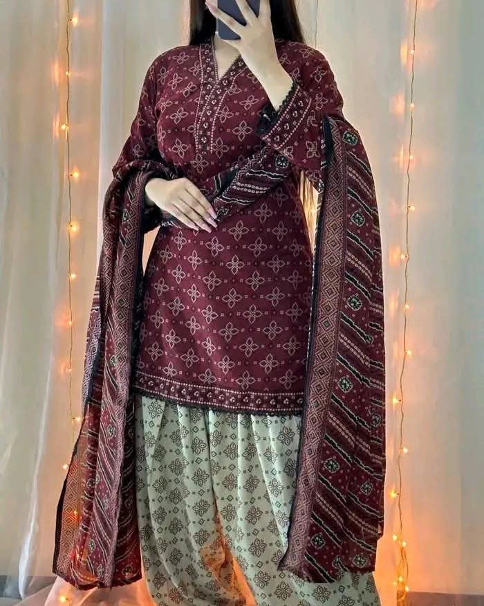 Premium Farshi Three Piece Set - Image 3