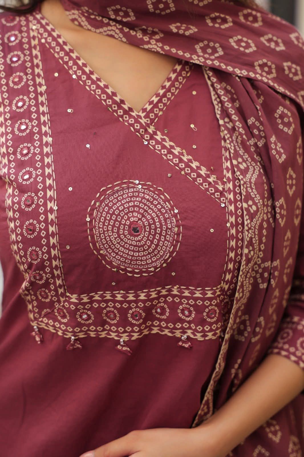 Premium Cotton (Suti) Three Piece Set đŋ - Image 3