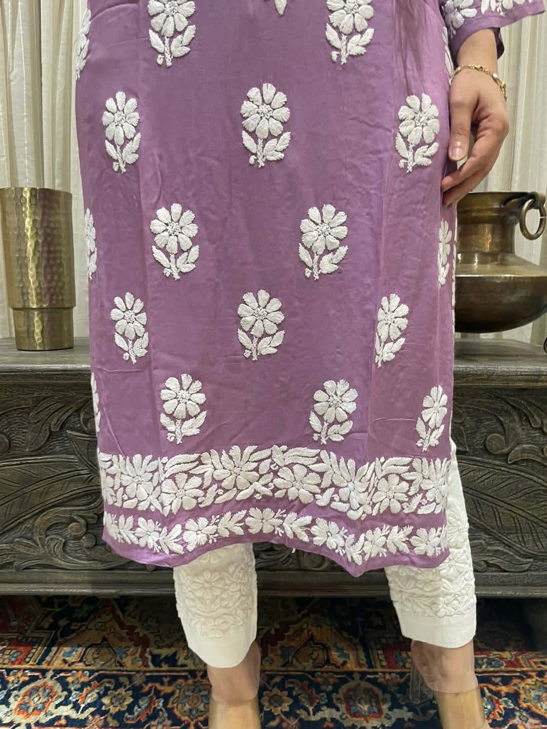 Onion-Pink( Peyaj) Lakhno Two Piece Set - Image 3