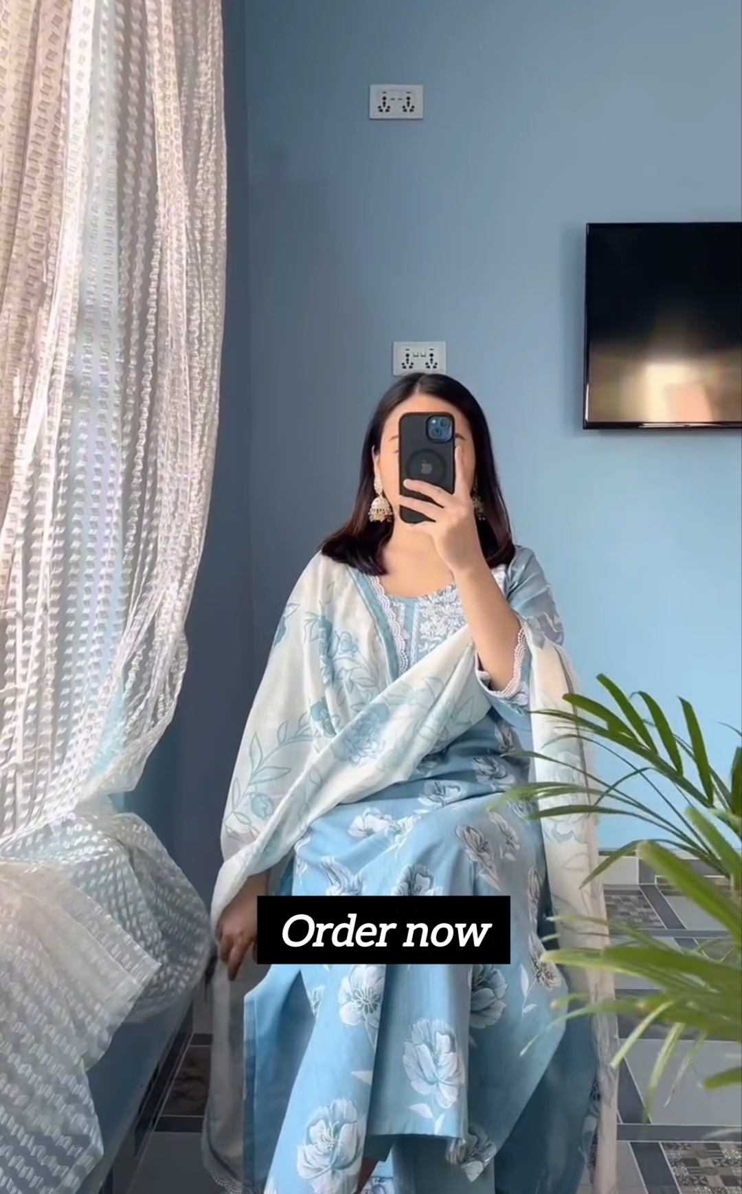 পিউর কটন(সুতি) এম্ভ্রডারি ওয়ার্ক থ্রি-পিস সেট🌿 - Image 4