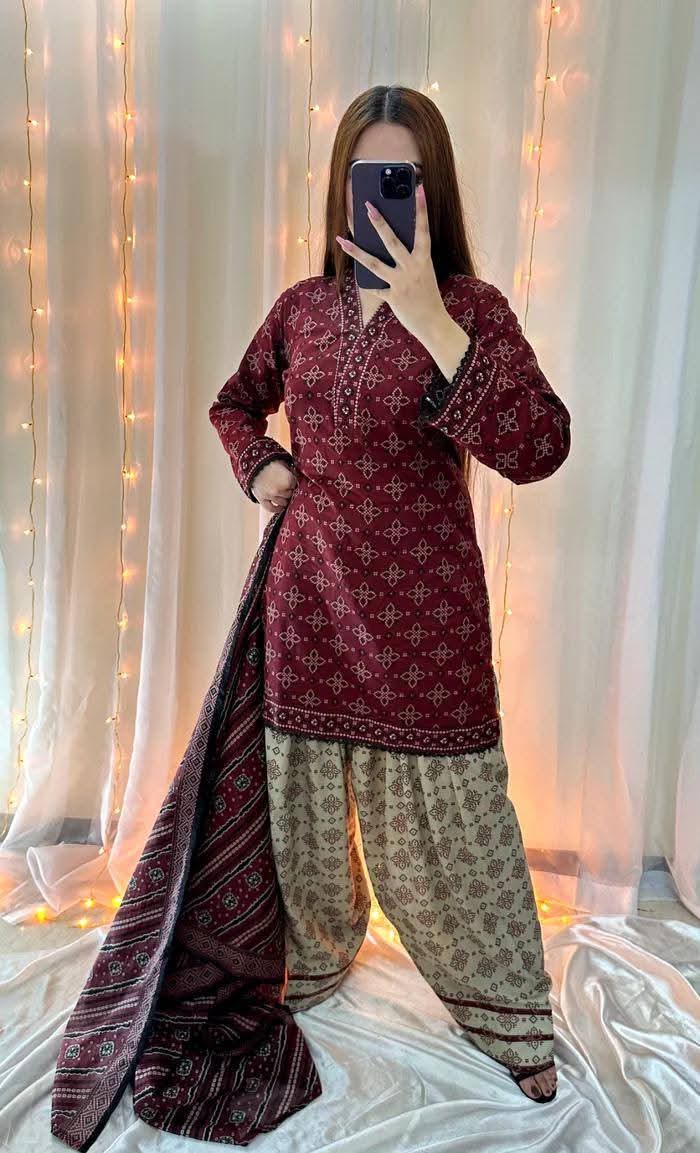 Premium Farshi Three Piece Set - Image 5