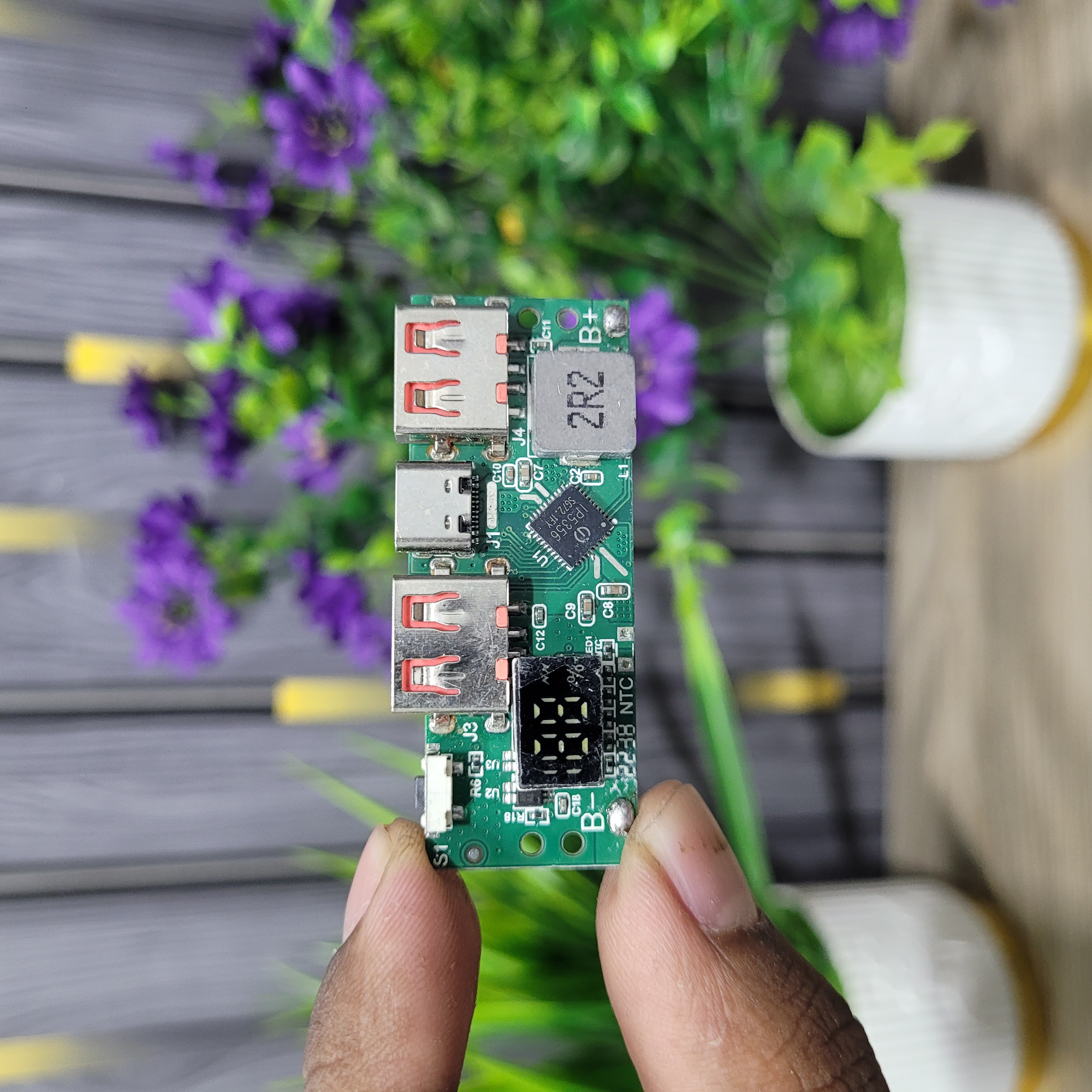 IP5356 Fast Charging Power Bank Circuit Board Type-C Dual USB Output