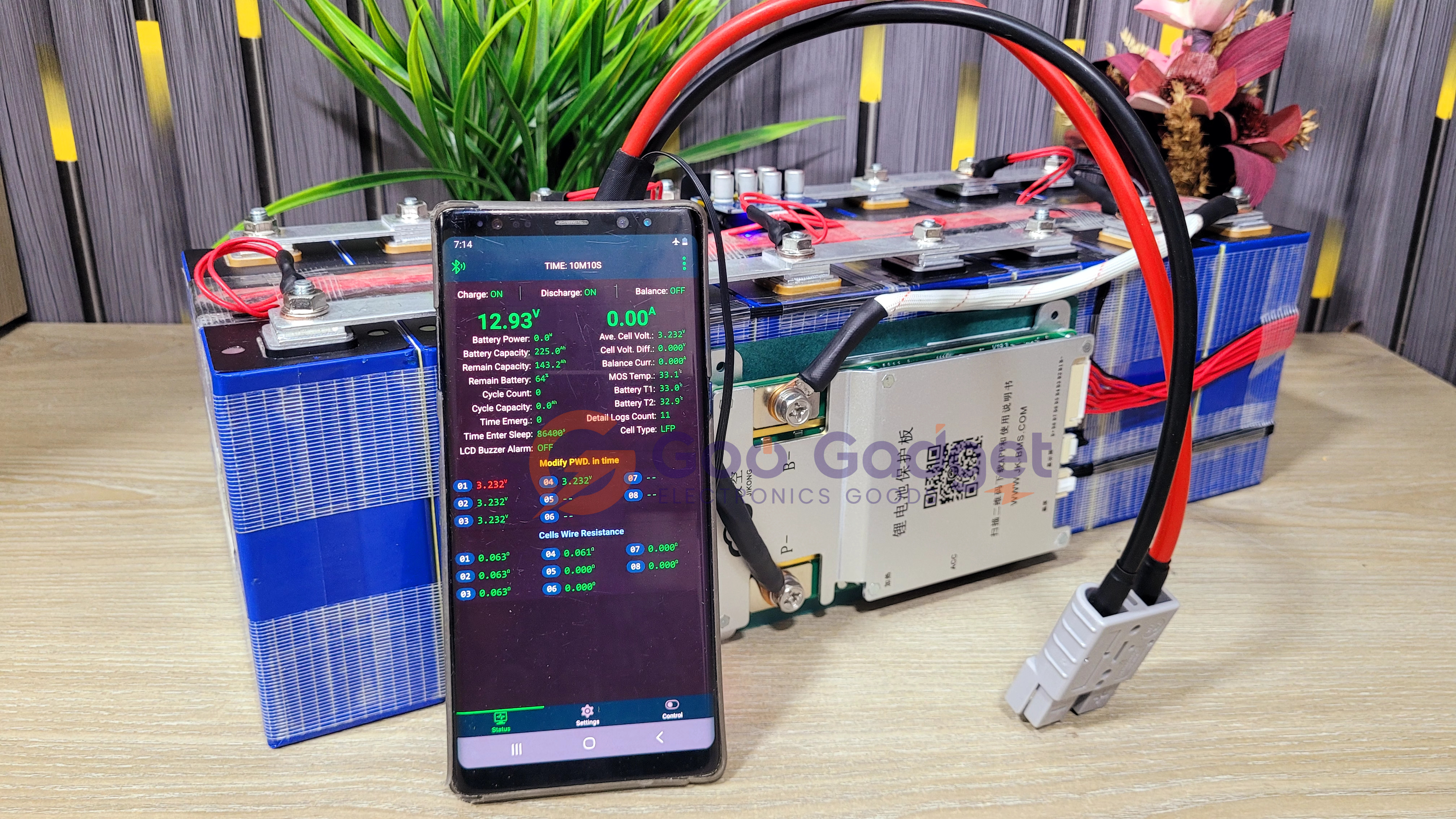 12V 228Ah LiFePO4 Prismatic Battery With JK 100A Smart BMS & 1A + 6A Active Balancer_img_3