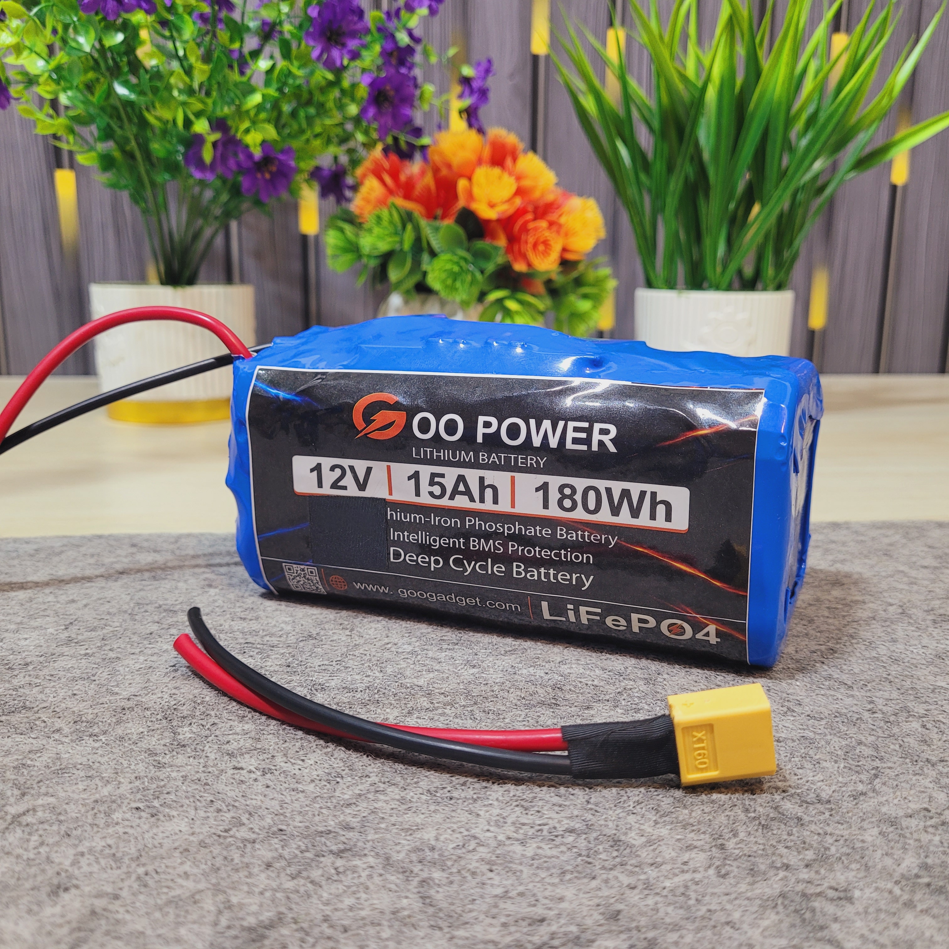 4S 12V 15Ah LiFePO4 Battery Pack 32140 100A BMS High-Power Backup Pack_img_1