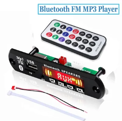 Bluetooth FM MP3 Player Receiver Board with Dancing LED Display – Car Audio Decoder Module (5V 1A)_img_0