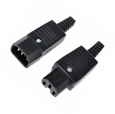 IEC BX-09 BX-10 Rewireable Inline Socket & Plug Connector 250V 10A_img_0