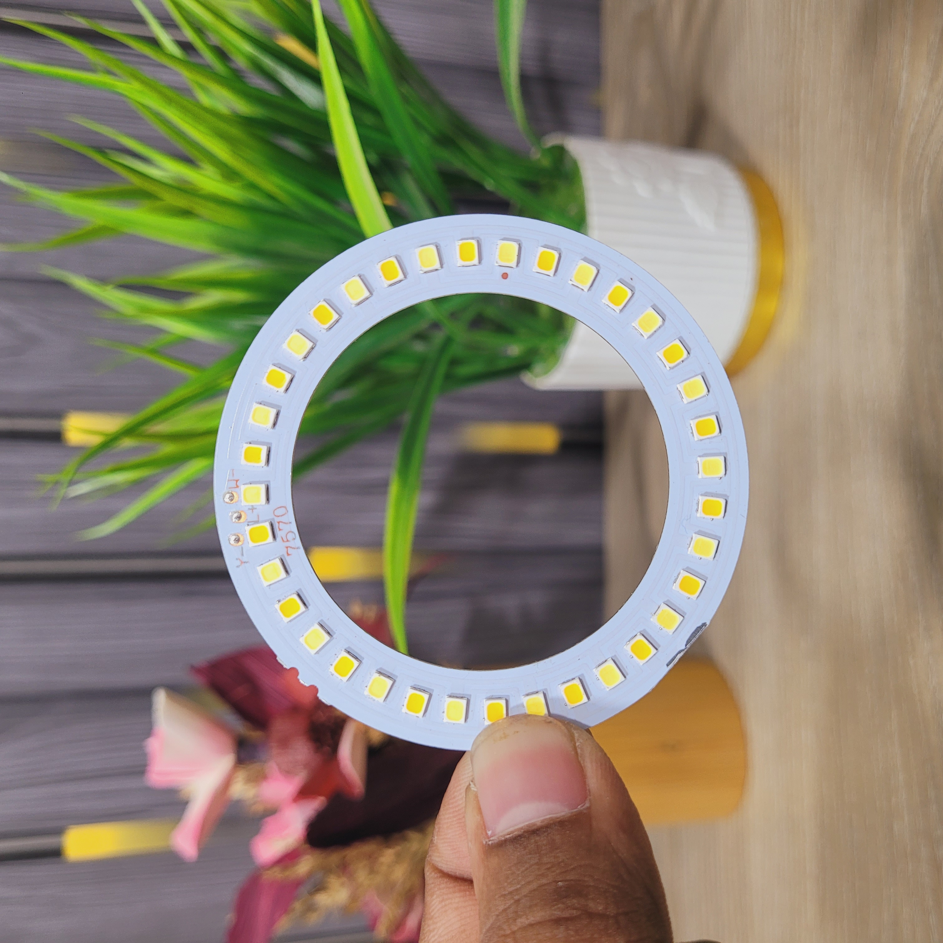 4V 10W Dual Color Ring LED Light Module White + Warm White