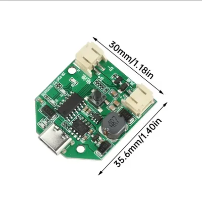 BLDC Fan Circuit 3.7V To 5,7,9,12V ype-C Rechargeable Fan Control Board  Boost Module_img_1