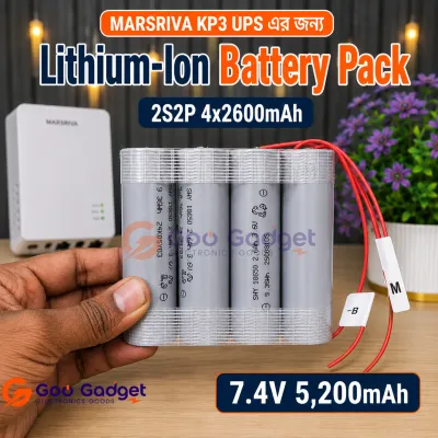 MARSRIVA KP3 UPS Battery 7.4V 5200mAh Lithium Ion Battery Pack_img_0