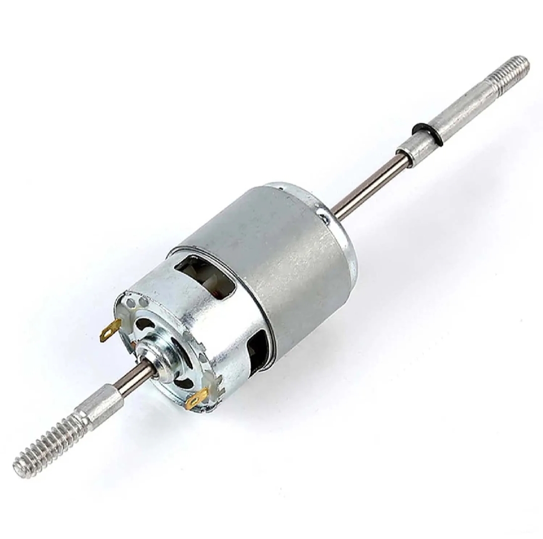 RS755 12V Double Shaft Long Thread High Torque DC Motor for Rechargeable Fan_img_1